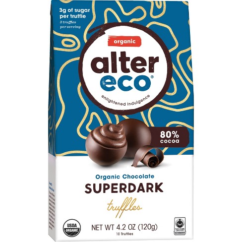 Alter Eco - Super Dark Truffles - 4.2oz/10ct | Pack of 8 - PlantX US