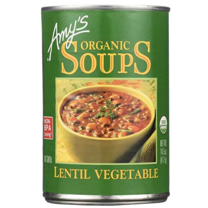 Amy's - Organic Lentil Vegetable Soup, 14.5 Oz  Pack of 12