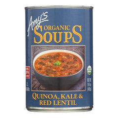 Amy's - Red Lentil Kale Quinoa Soup, 14.4oz  Pack of 12