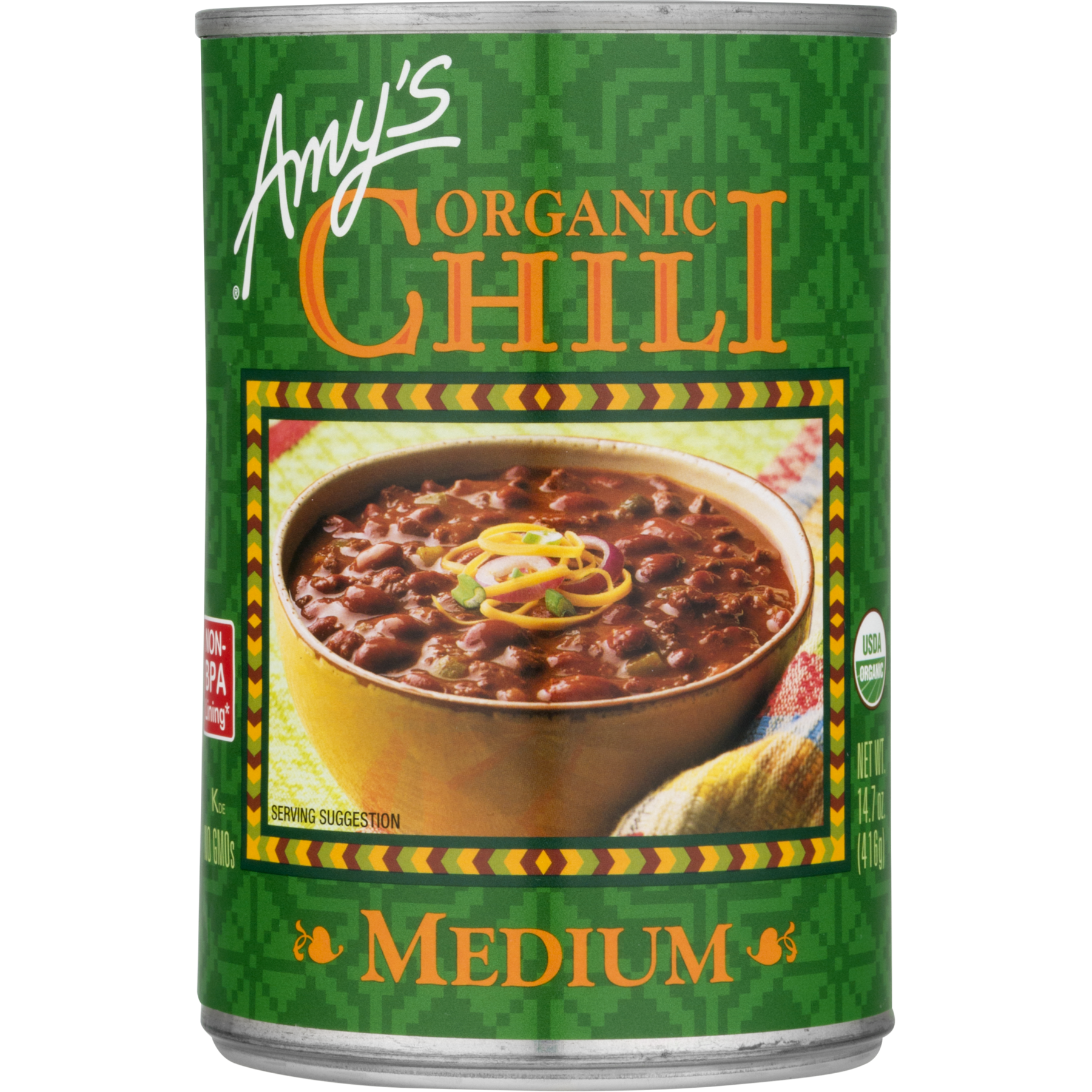 Amy's Amy's Organic Chili Medium 14.70 oz
 | Pack of 12 - PlantX US