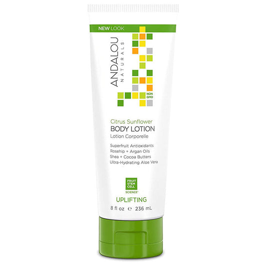 Andalou Naturals - Uplifting Body Lotion Citrus Sunflower, 8 fl oz