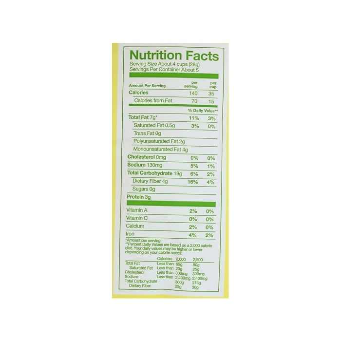 Angie's - Boomchickapop Sea Salt Popcorn nutrition