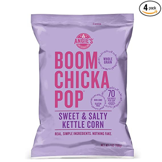 Angie's BOOMCHICKAPOP Sweet & Salty Kettle Corn, 7 Oz
 | Pack of 12 - PlantX US