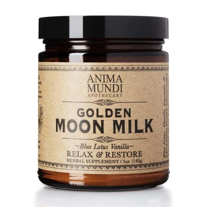 Anima Mundi - Golden Moon Milk: Blue Lotus Vanilla, 5oz - front