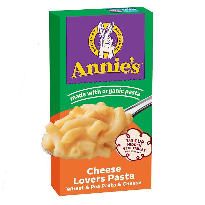 Annie's Homegrow - Pea Pasta Cheese Lovers Macaroni & Cheese, 6oz  Pack of 12