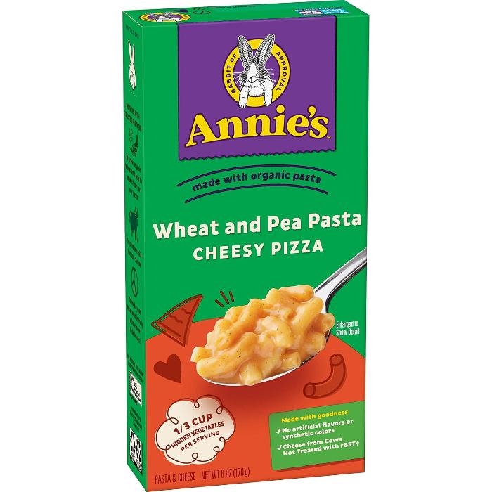 Annie's Homegrow - Pea Pasta Macaroni and Cheese, Cheesy Pizza, 6oz  