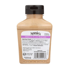 Annie's Homegrown - Organic Dijon Mustard, 9oz - back