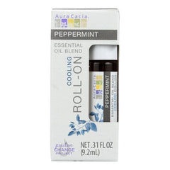 Aura Cacia - Peppermint Essential Oil Roll-On, 0.31oz  Pack of 4