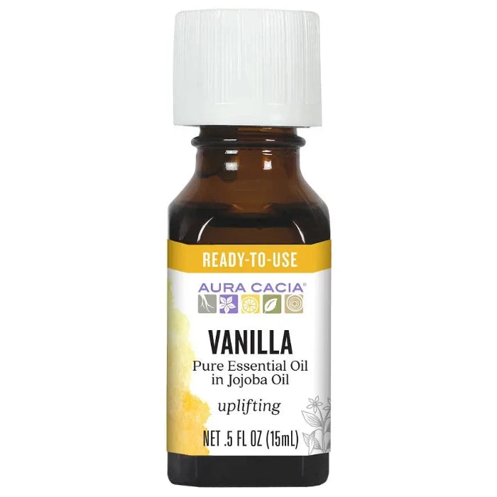 Aura Cacia - Pure Essential Oil Vanilla, 0.5 Oz