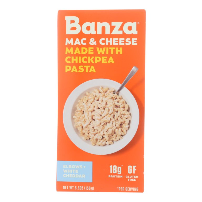 BANZA MAC & CHS CHKPEA WHT CHDR 5.5 OZ - Pack of 6