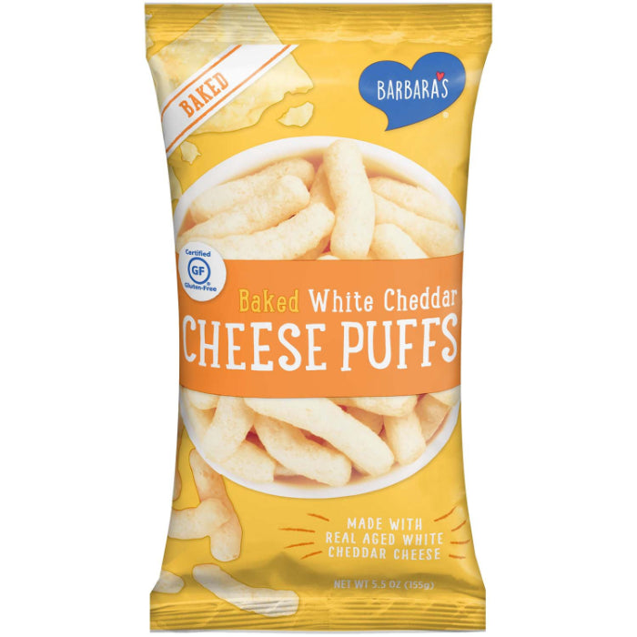 BARBARAS CHEESE PUFF BKD WHT CHDR 5.5 OZ