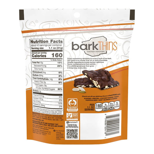 BARKTHINS CHOC CVRD PMPKN SEED DRK 4.7 OZ  back