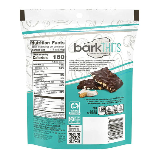 BARKTHINS CHOC DRK CCNUT ALMND 4.7 OZ back