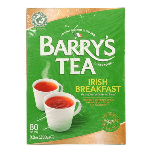 BARRYS TEA IRISH BREAKFAST 80CT 8.8 OZ