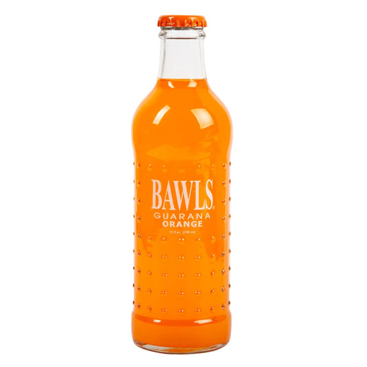 BAWLS GUARANA SODA MANDARIN ORANGE 10 OZ