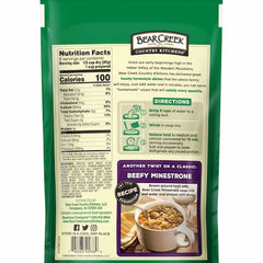 BEAR CREEK SOUP MIX MINESTRONE 8.4 OZ back