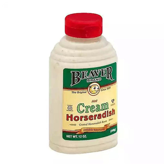 BEAVER HORSERADISH SQZ CRM 12 OZ