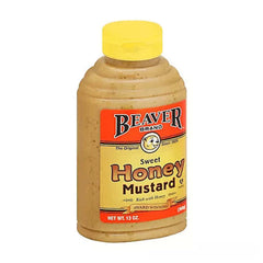 BEAVER MUSTARD SQZ HONEY 13 OZ