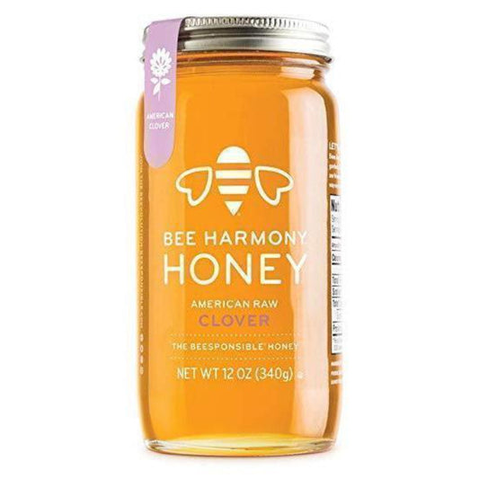 BEE HARMONY HONEY AMERICAN CLOVER 12 OZ