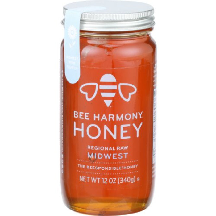 BEE HARMONY HONEY REGIONAL MIDWEST 12 OZ