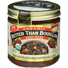 BETTER THAN BOUILLON BASE BEEF ORG 8 OZ - Pack of 6