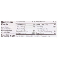 BFree - Gluten-Free Wholegrain Pita Bread, 7.76oz - nutrition facts