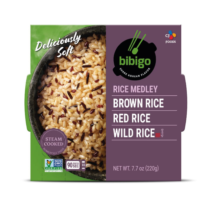 BIBIGO RICE BROWN RED AND WILD 7.7 OZ - Pack of 6