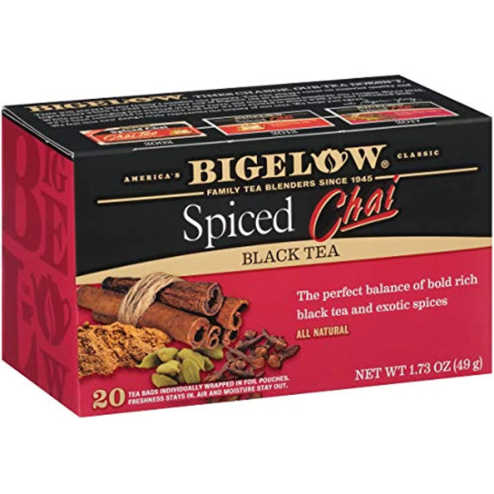 BIGELOW TEA CHAI SPICED 20BG 1.73 OZ - Pack of 6