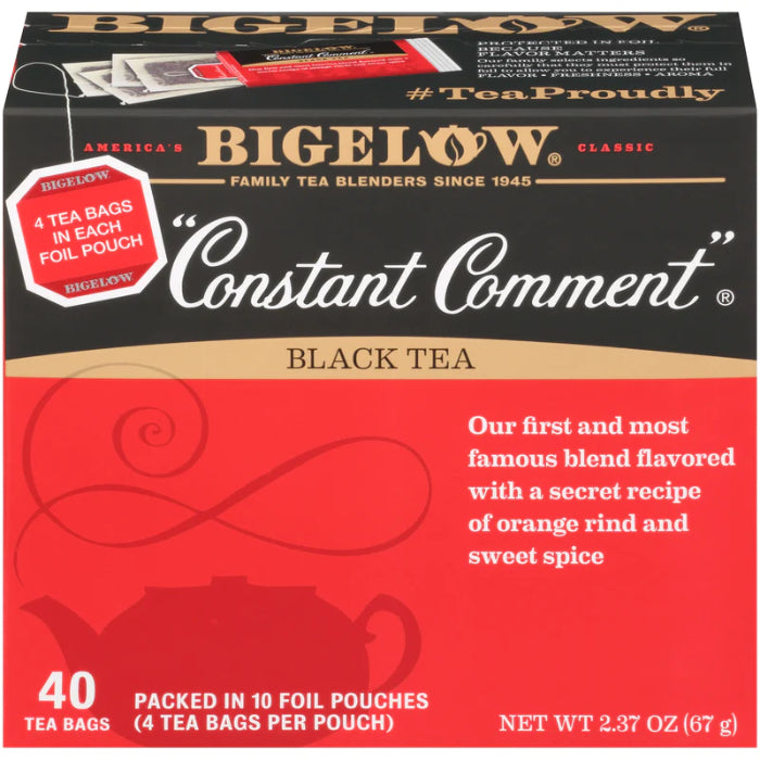 BIGELOW TEA CONSTNT CMMNT 40BG 2.37 OZ - Pack of 6