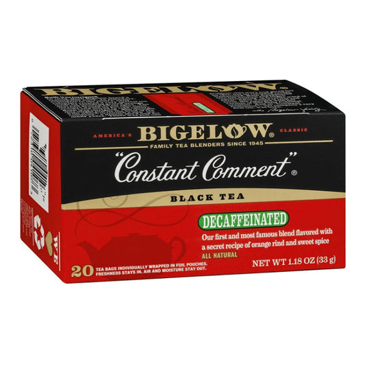 BIGELOW TEA CONSTNT CMMNT DECAF 20BG 1.18 OZ - Pack of 6