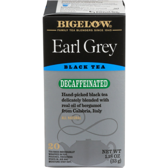 BIGELOW TEA DECAF EARL GREY 20BG 1.18 OZ - Pack of 6