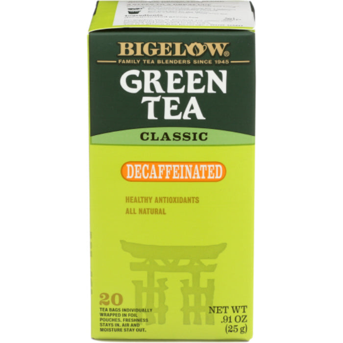 BIGELOW TEA DECAF GRN 20BG 0.91 OZ - Pack of 6