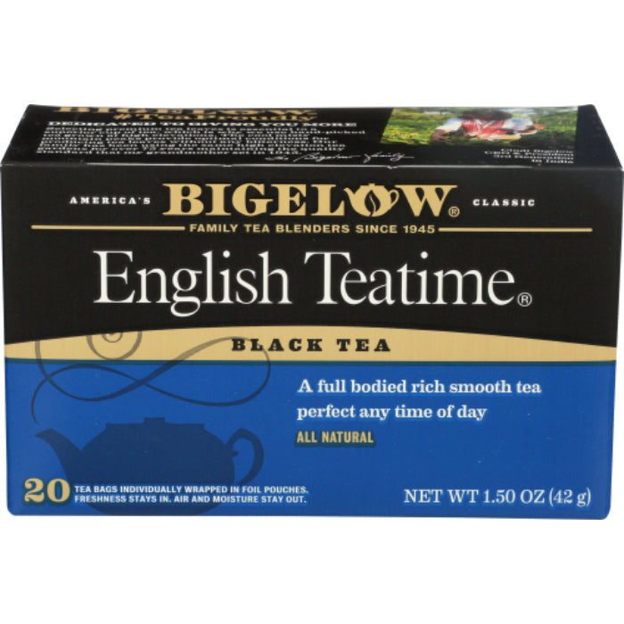 BIGELOW TEA ENGL TEATIME 20BG 1.5 OZ - Pack of 6