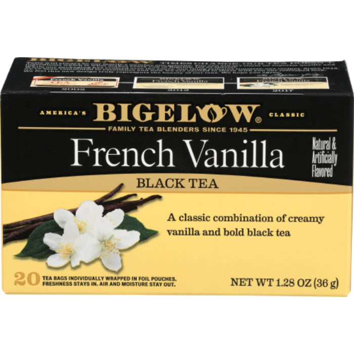 BIGELOW TEA FRNCH VNLA 20BG 1.28 OZ - Pack of 6