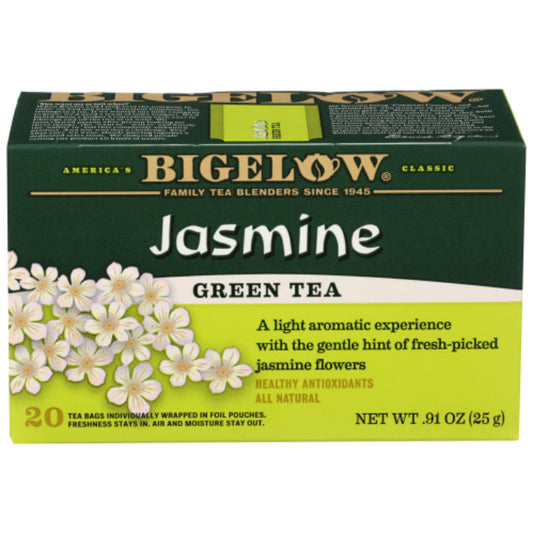 BIGELOW TEA GRN JASMINE 20BG 0.91 OZ - Pack of 6