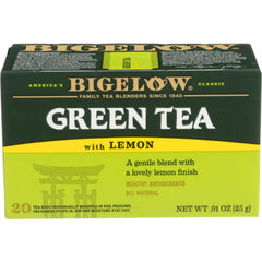 BIGELOW TEA GRN LEMON 20BG 0.91 OZ - Pack of 6