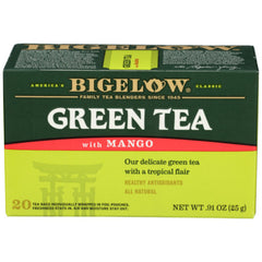 BIGELOW TEA GRN MANGO 20BG 0.91 OZ - Pack of 6