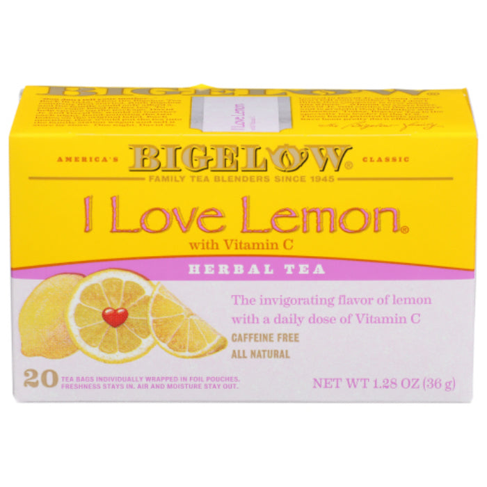 BIGELOW TEA I LOVE LEMON 20BG 1.28 OZ - Pack of 6