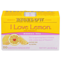 BIGELOW TEA I LOVE LEMON 20BG 1.28 OZ - Pack of 6