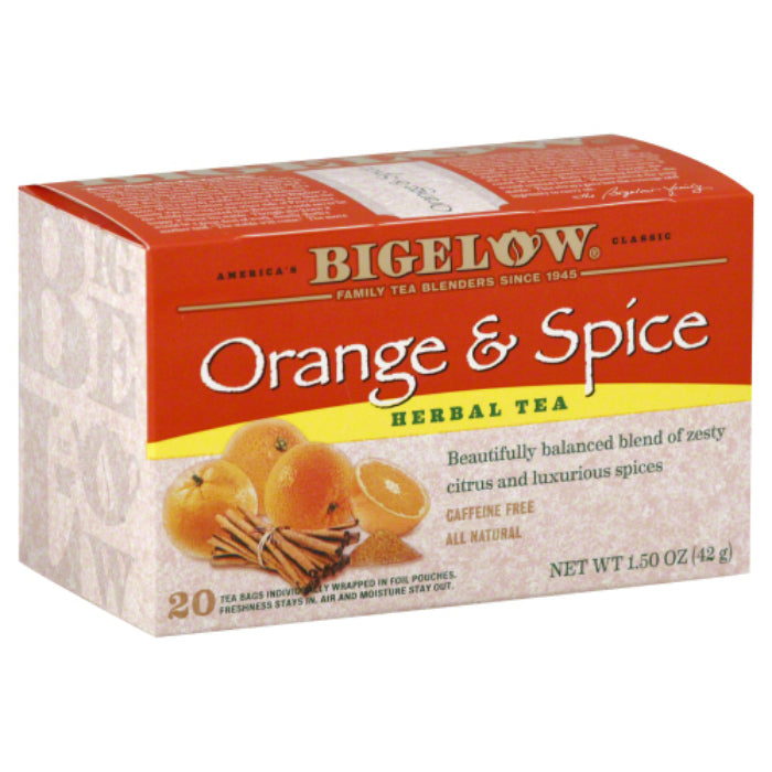 BIGELOW TEA ORAN & SPICE 20BG 1.5 OZ - Pack of 6