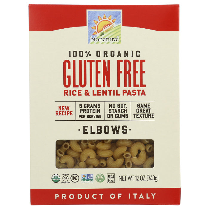 BIONATURAE PASTA GF ELBOWS ORG 12 OZ - Pack of 12