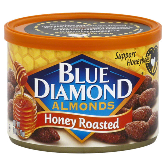 BLUE DIAMOND ALMOND HONEY ROASTED 6 OZ - Pack of 12