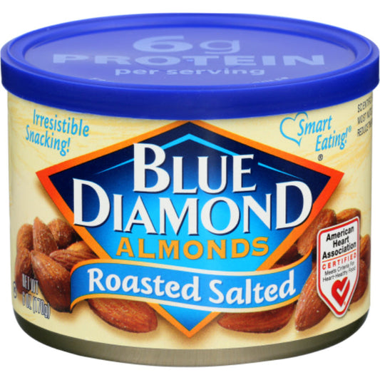BLUE DIAMOND ALMOND RST SALT TINS 6 OZ - Pack of 12