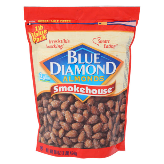 BLUE DIAMOND ALMOND SMOKEHOUSE 16 OZ - Pack of 6