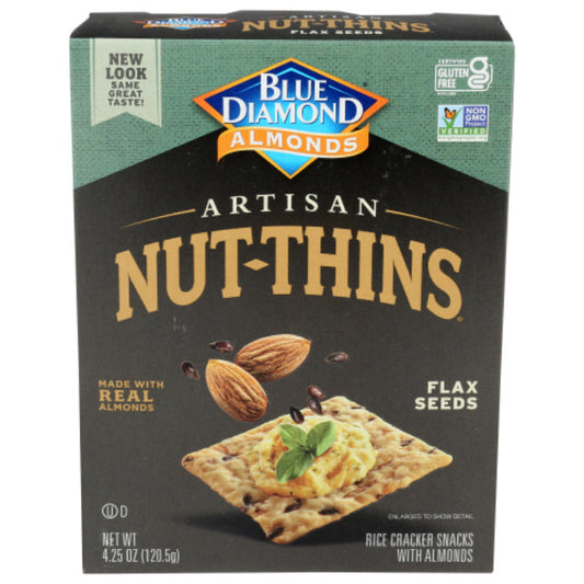 BLUE DIAMOND CRACKER NUT THIN FLAX GF 4.25 OZ - Pack of 12
