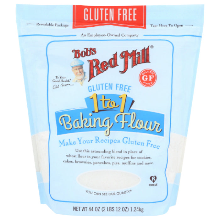 BOBS RED MILL BAKING FLOUR GF 1-TO-1 44 OZ - Pack of 4