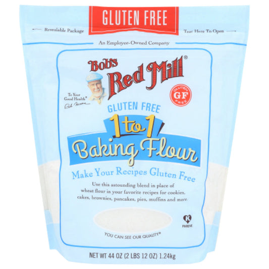 BOBS RED MILL BAKING FLOUR GF 1-TO-1 44 OZ - Pack of 4