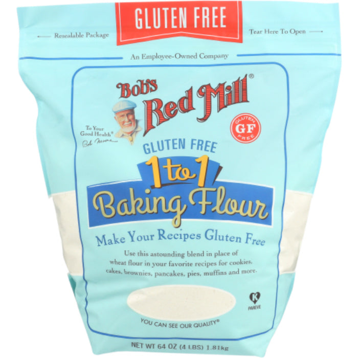 BOBS RED MILL BAKING FLOUR GF 1-TO-1 64 OZ - Pack of 4