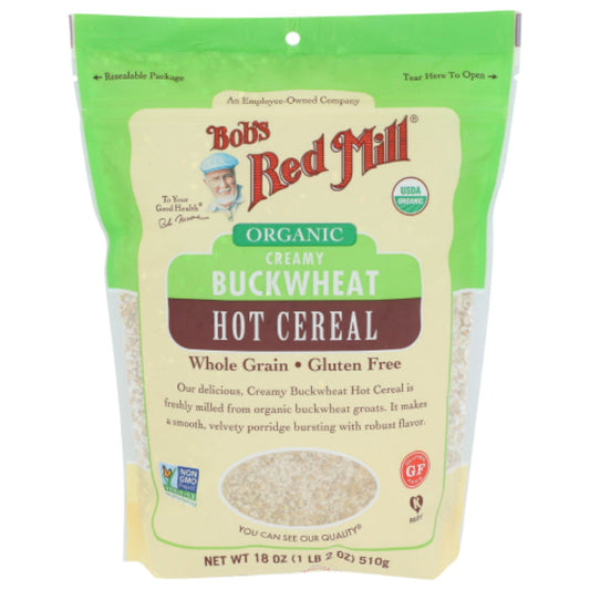 BOBS RED MILL CEREAL BKWHT CRMY ORG HOT 18 OZ - Pack of 4