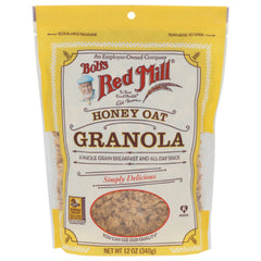 BOBS RED MILL CEREAL GRANOLA HONEY OAT 12 OZ - Pack of 4